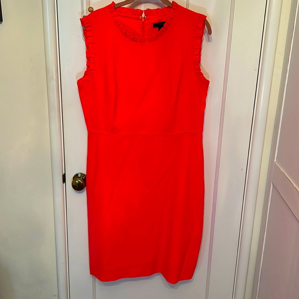 NWT JCREW shift dress 👗 in coral size 14
